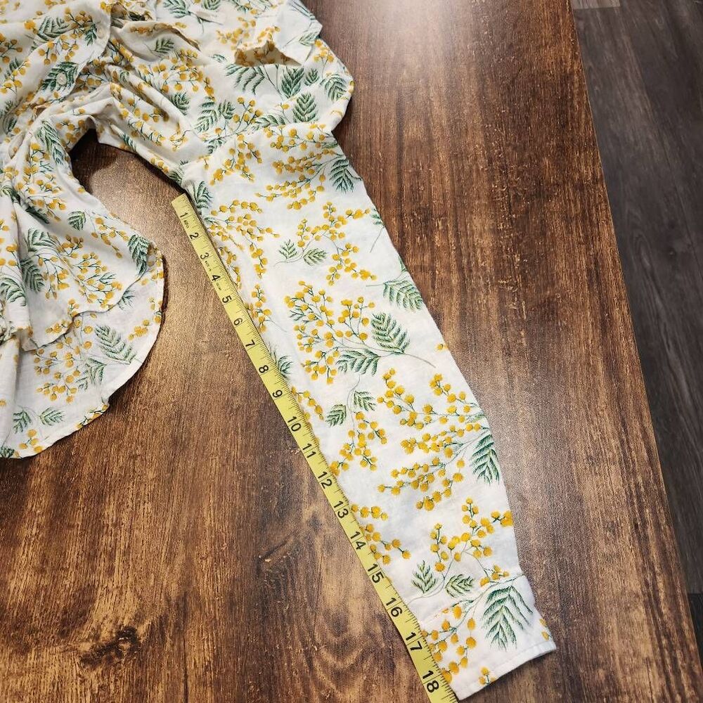 Springfield yellow flower blouse - Picture 6 of 6